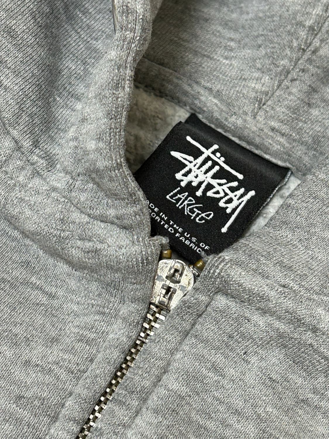 스투시 월드투어 그레이 후드집업 상품이미지6