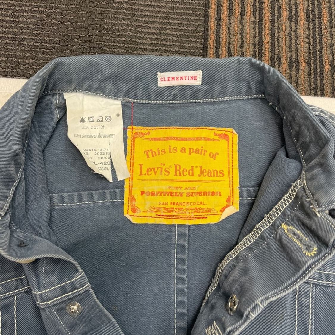 LEVI'S 레드 02's 클레멘타인 xs 상품이미지3
