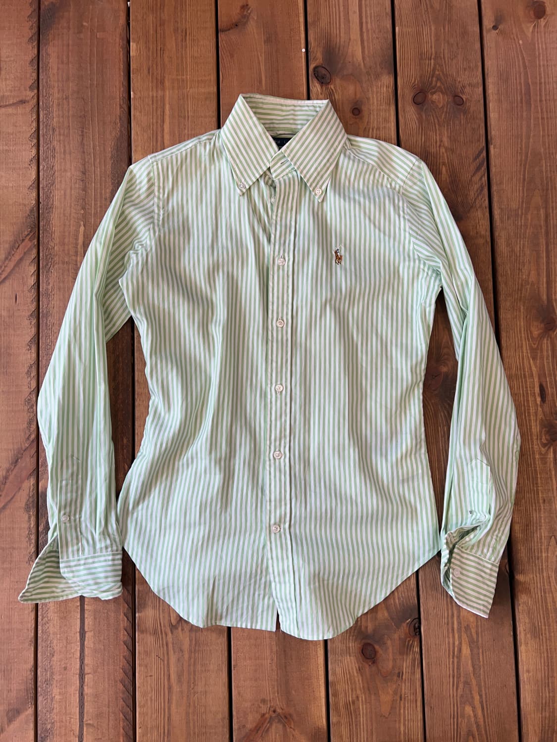 폴로 라이트그린 스트라이프 셔츠 상품이미지8