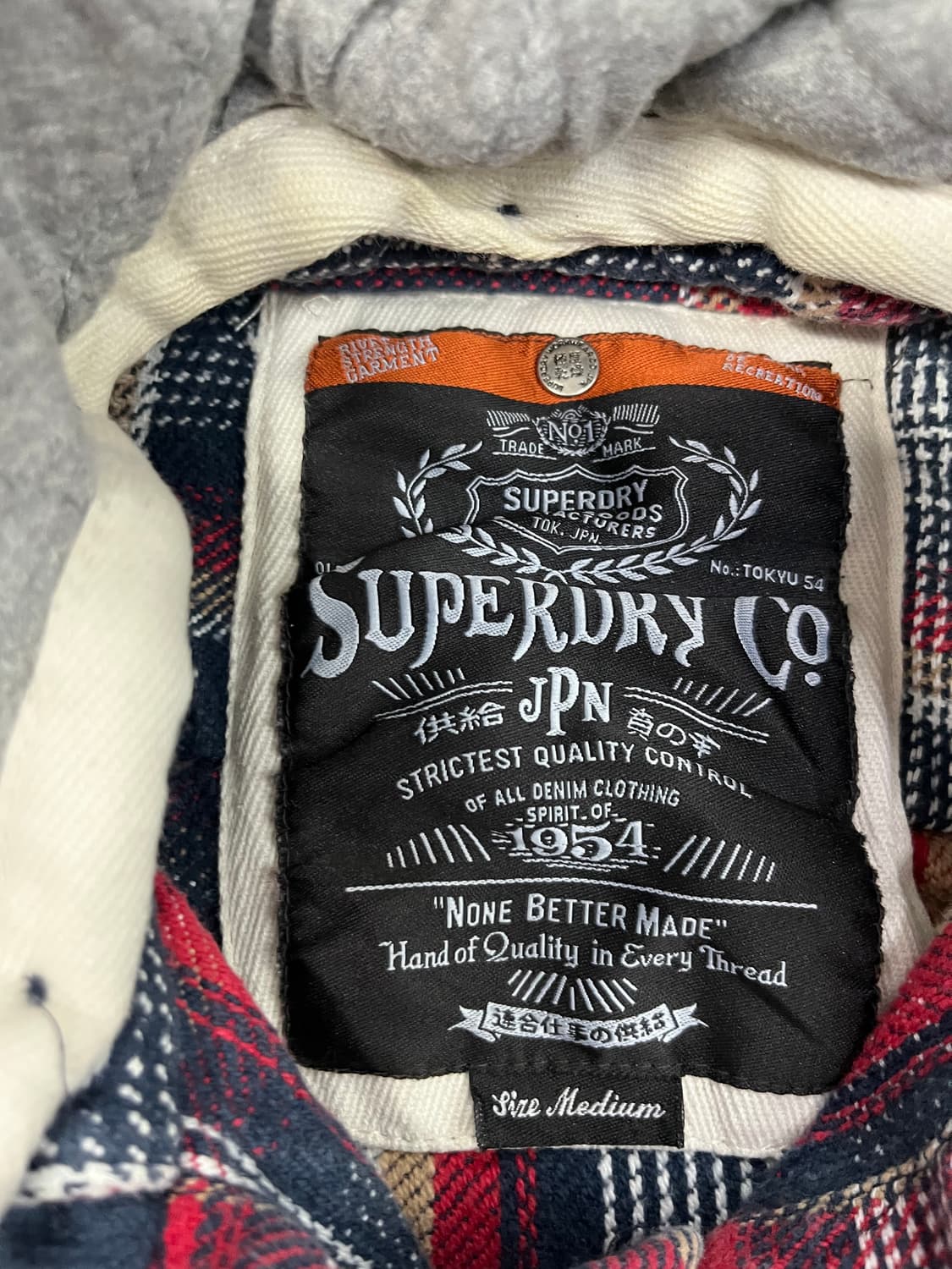 슈퍼드라이 남성 후드 체크 셔츠 상품이미지6