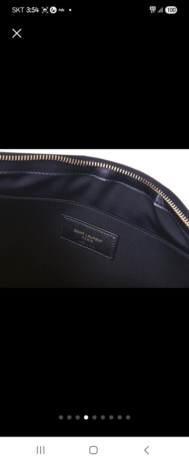 (정품)생노랑 스트랩 클러치백 L 상품이미지4