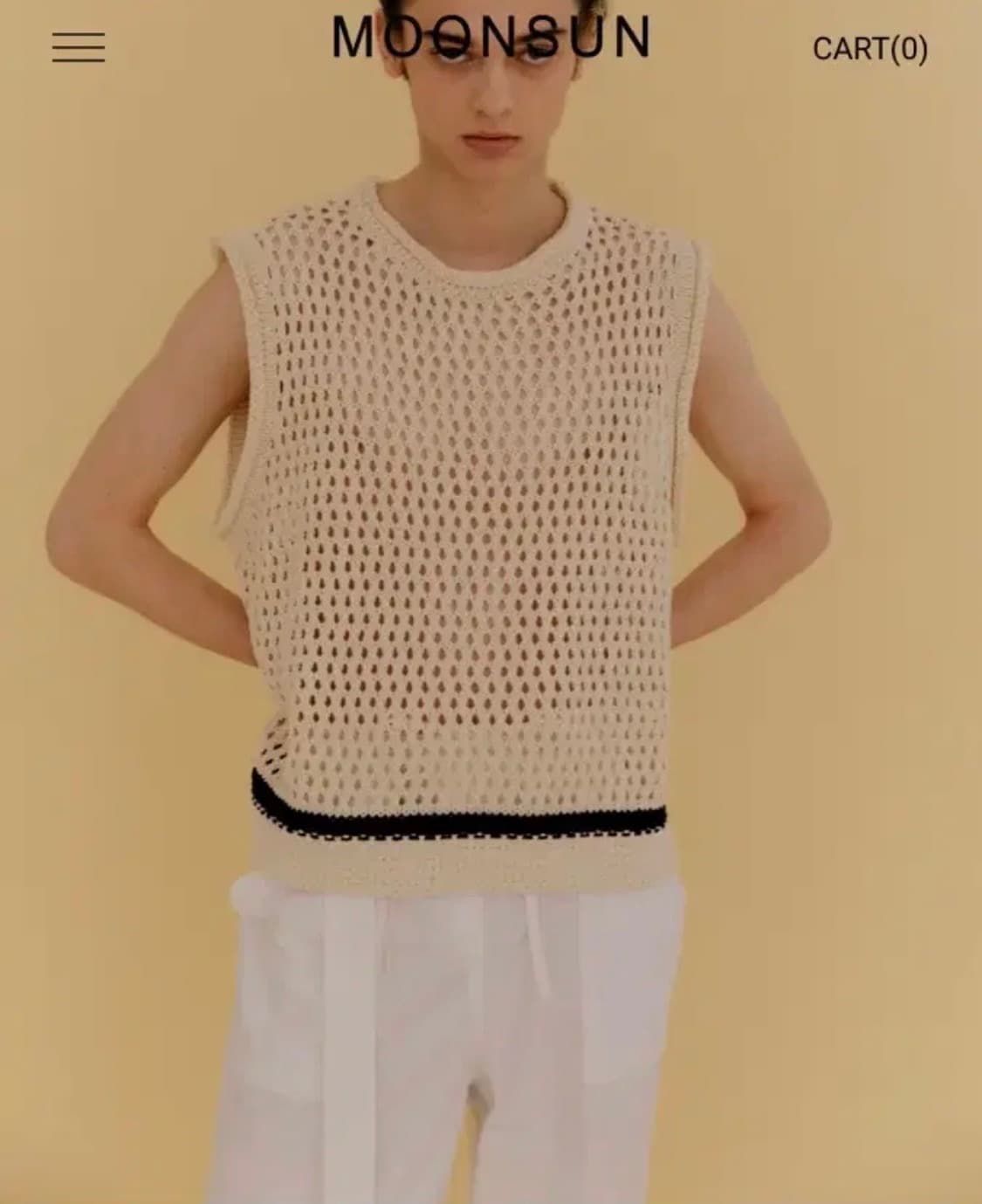 문선 유니섹스 니트베스트 상품이미지2