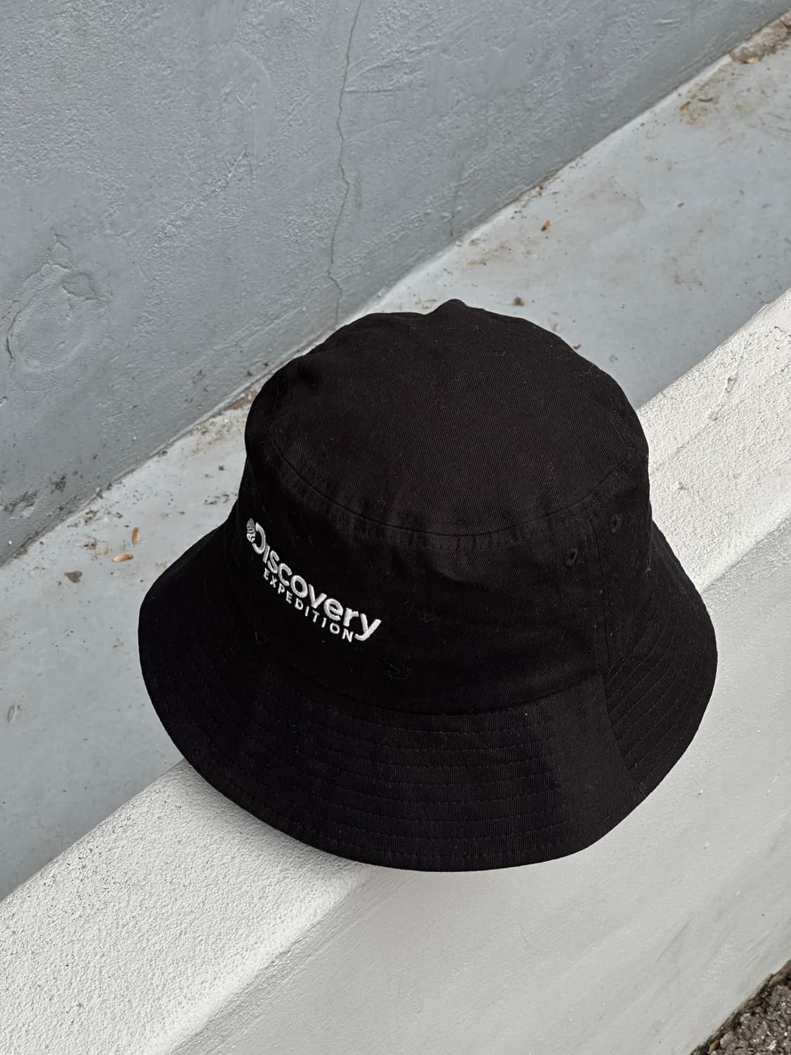 [S] 디스커버리 로고 블랙 버킷햇 모자 상품이미지2