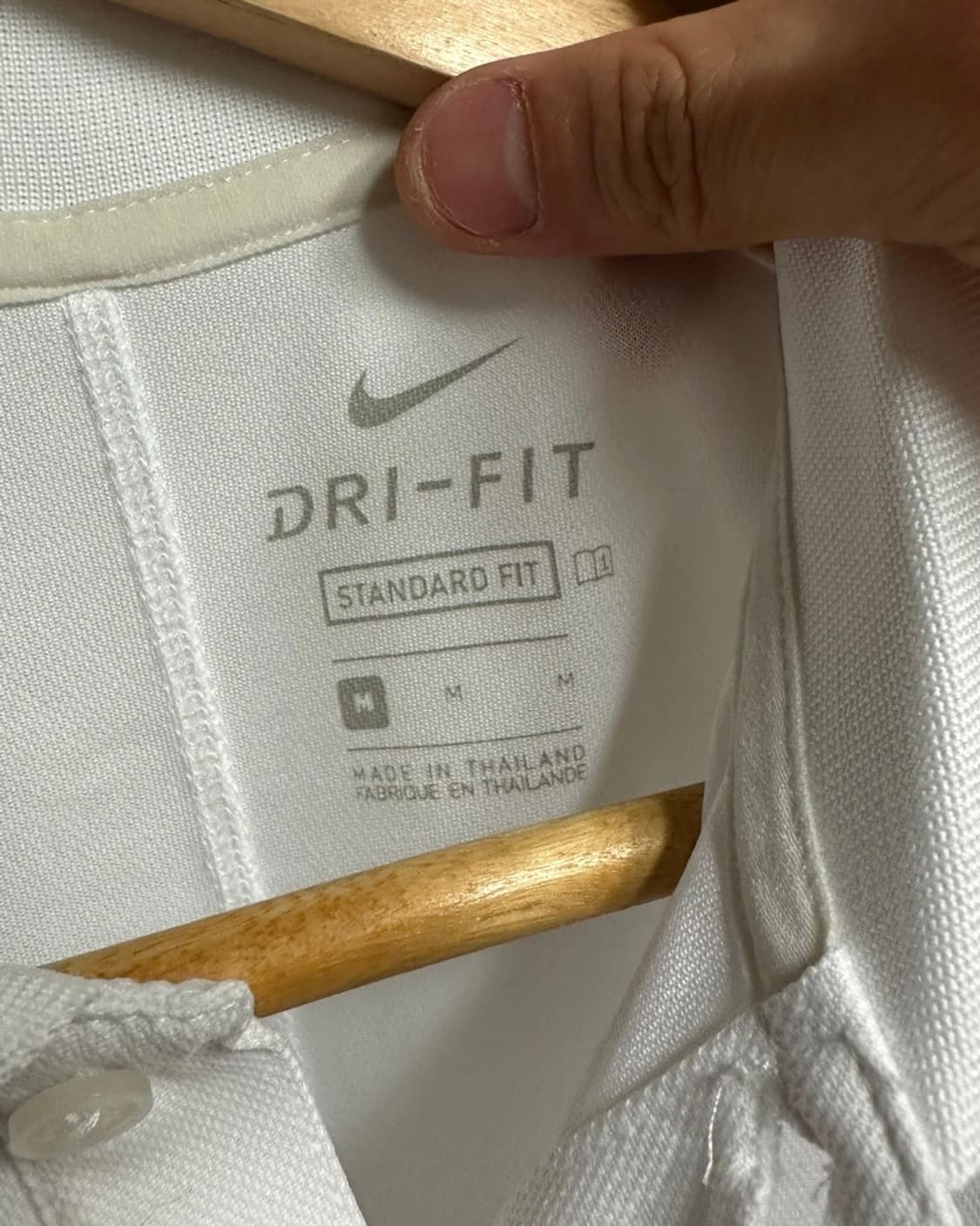 나이키골프 드라이핏 빅토리 폴로 티셔츠 화이트 M size 상품이미지4