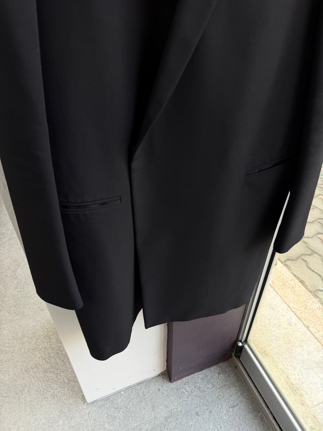 100/ 시스템옴므 브라이튼 사선 원버튼 자켓 상품이미지4