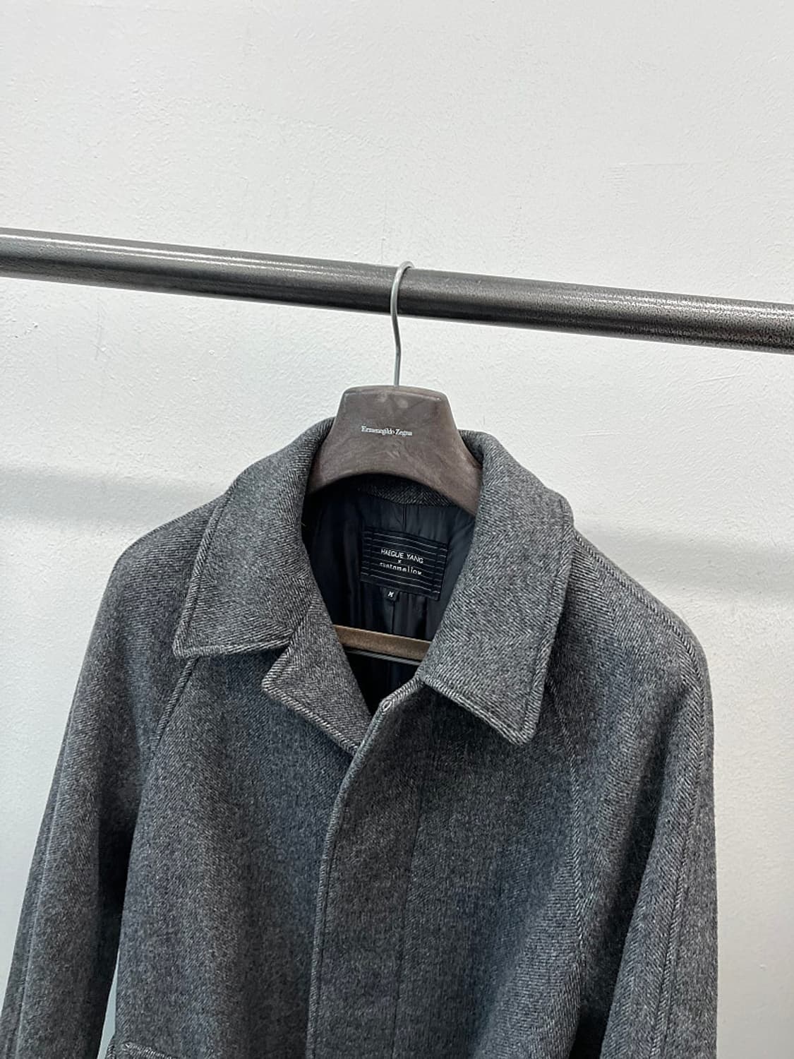 100) 커스텀멜로우 헤링본 발마칸코트  상품이미지2