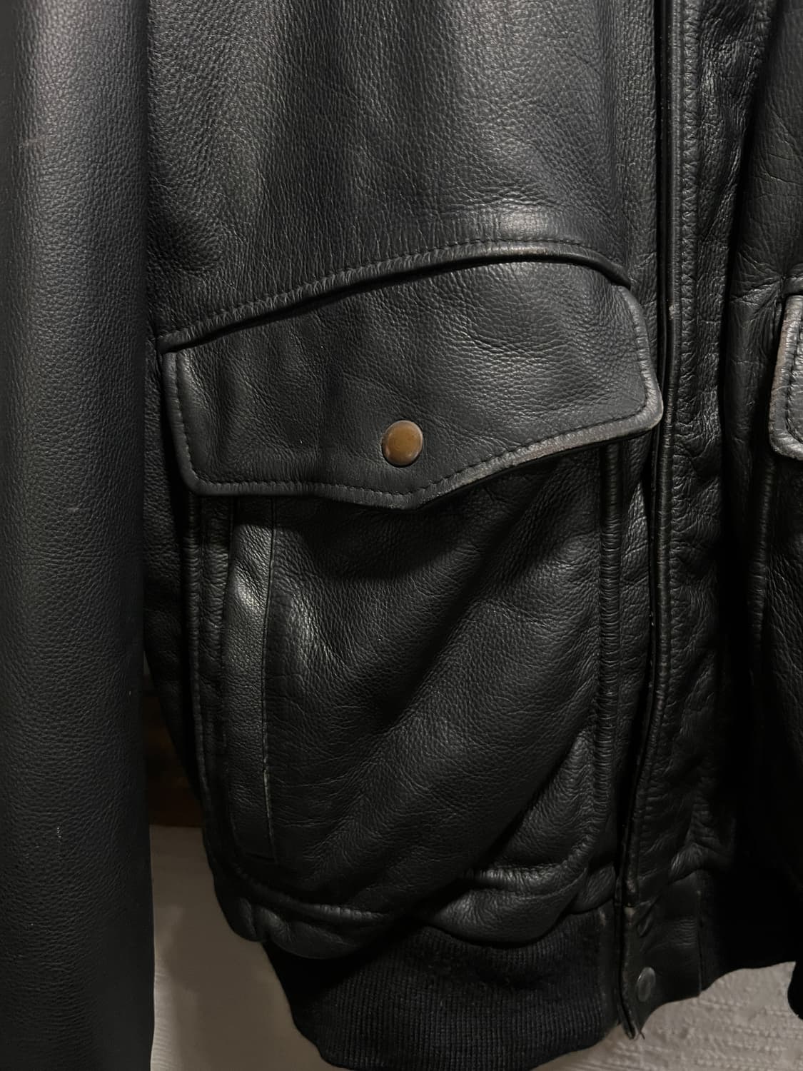 [L]90's USA 빈티지 리얼레더 G-1 플라이트 자켓 상품이미지4