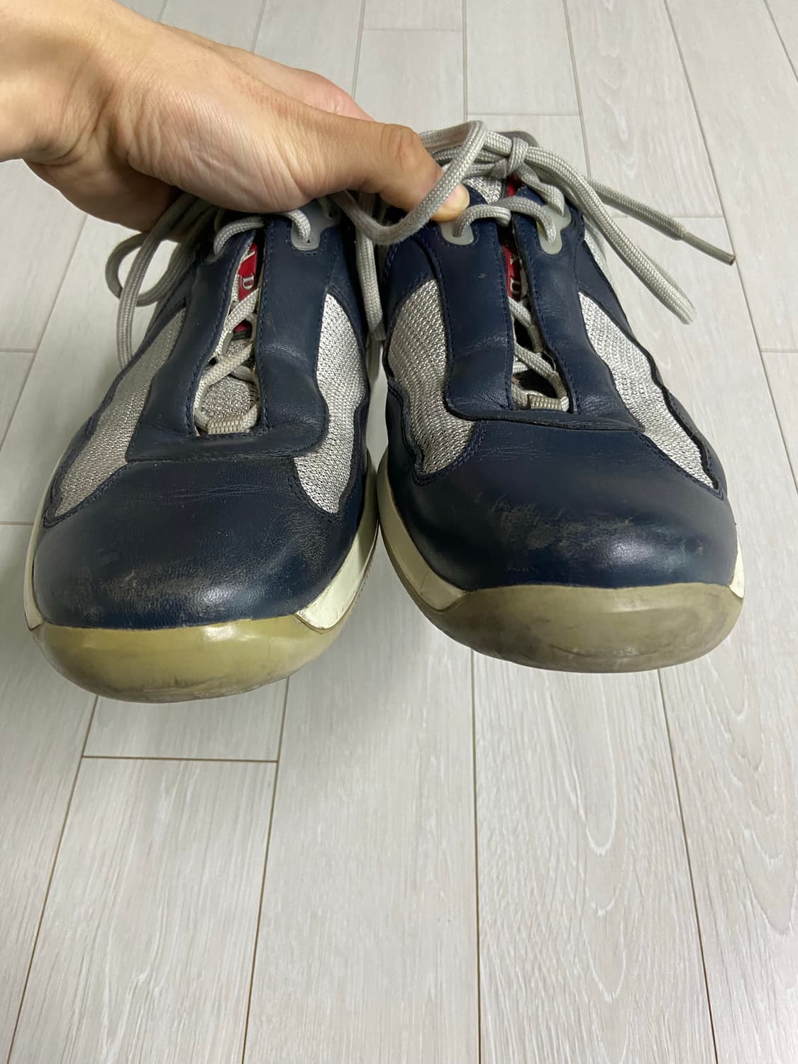 [8] 00s 프라다 아메리카컵 스니커즈 네이비 상품이미지2