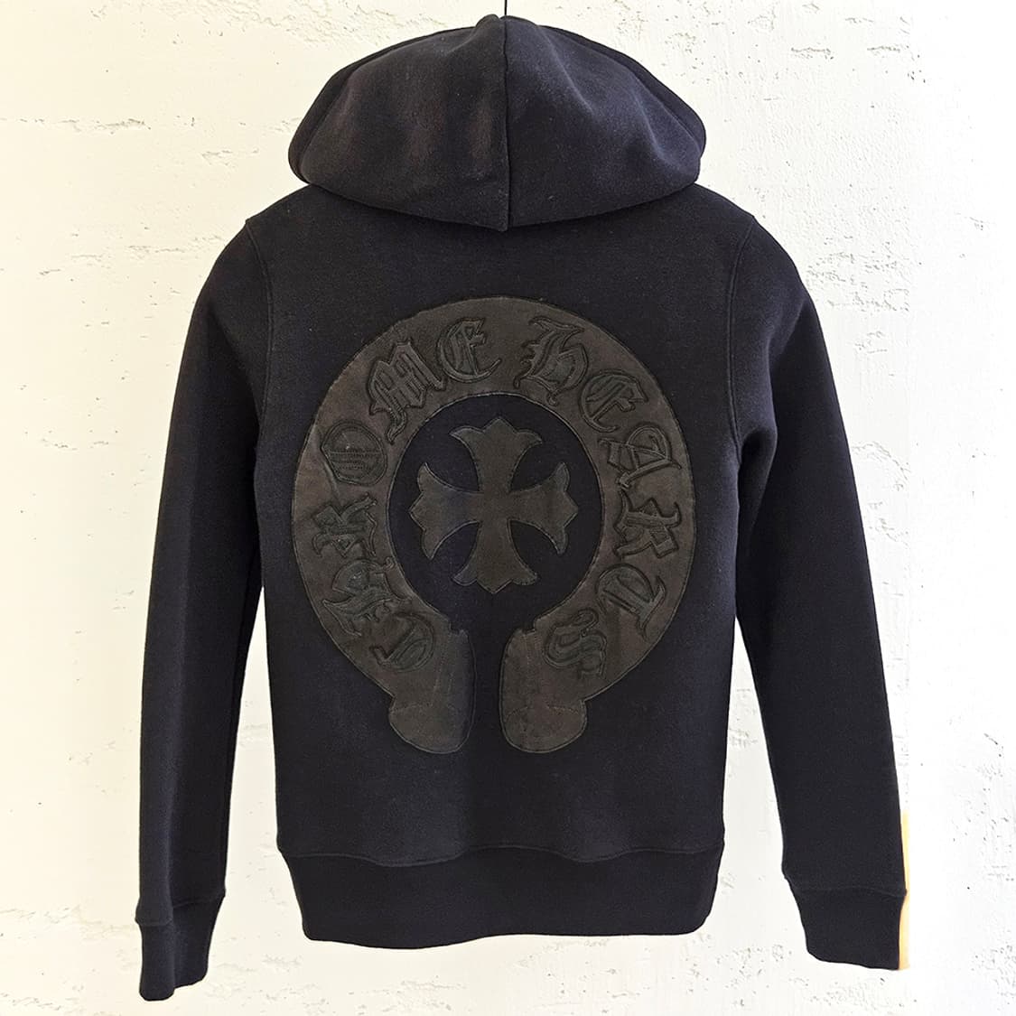 [M] 크롬하츠 말발굽 레더패치 후드집업 자켓 블랙 B1229J355 상품이미지3