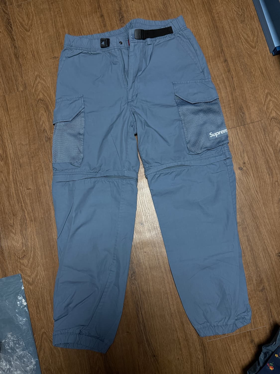 슈프림 메쉬 포켓 벨티드 카고 팬츠 슬레이트 - 21SS 상품이미지1