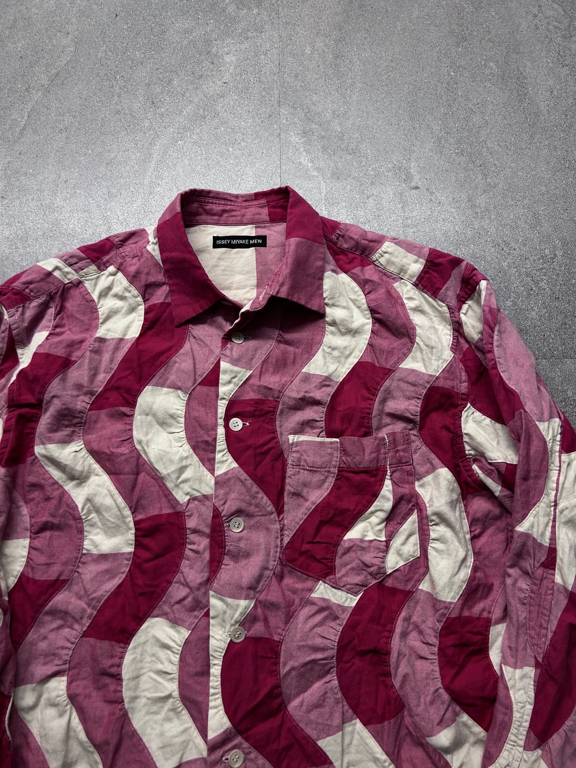 이세이 미야케 맨 패치워크 웨이브 셔츠 상품이미지5