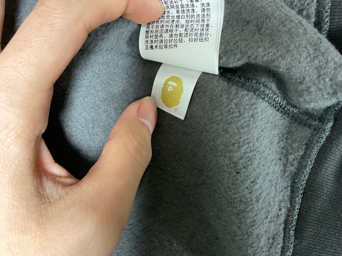 베이프 흑계 후드집업 / L 상품이미지7