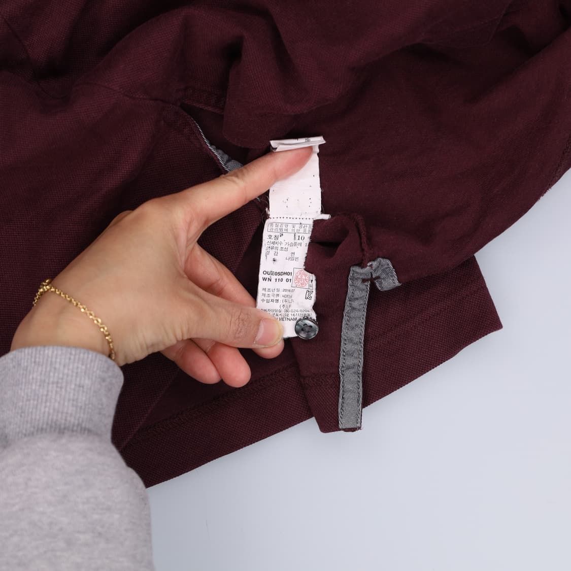 110 헤지스 긴팔 카라티 0414H1 상품이미지4