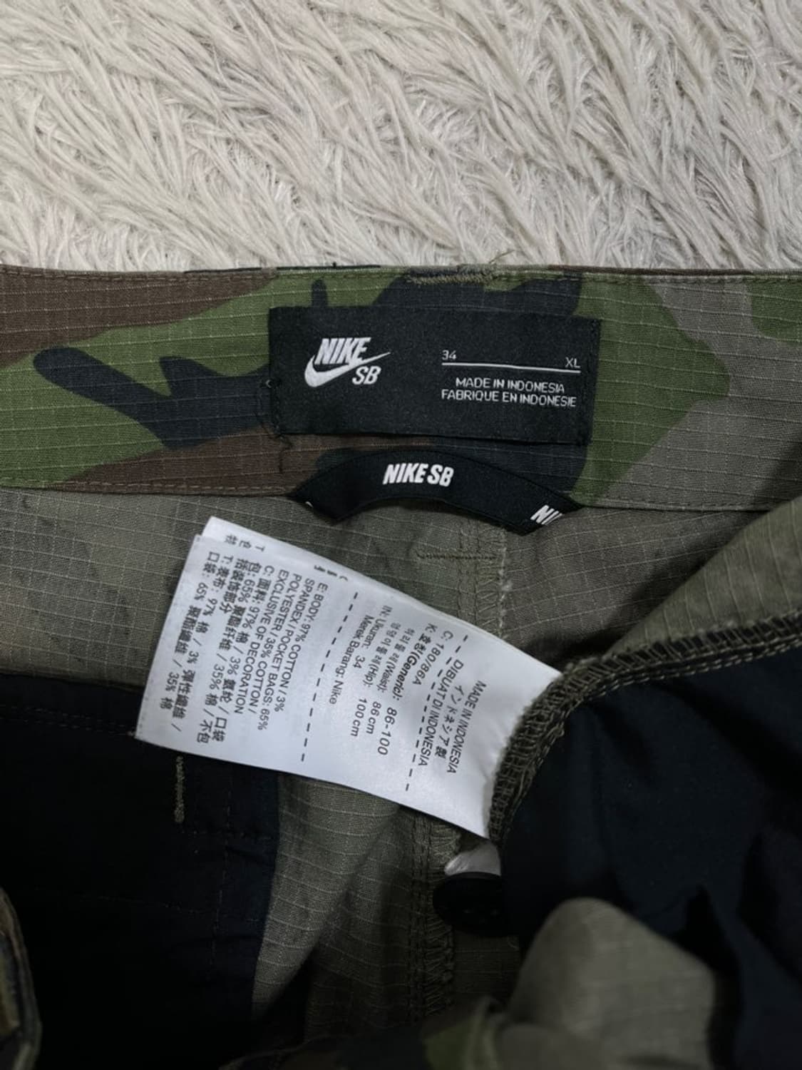 나이키SB 카모플라쥬 카고 팬츠/#2801 상품이미지4