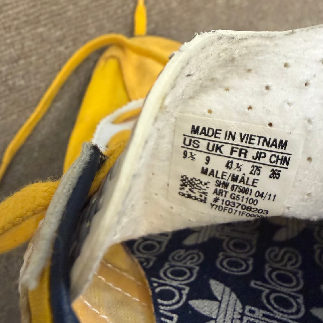 adidas sl72 아디다스 옐로우 레트로 빈티지 265 상품이미지5