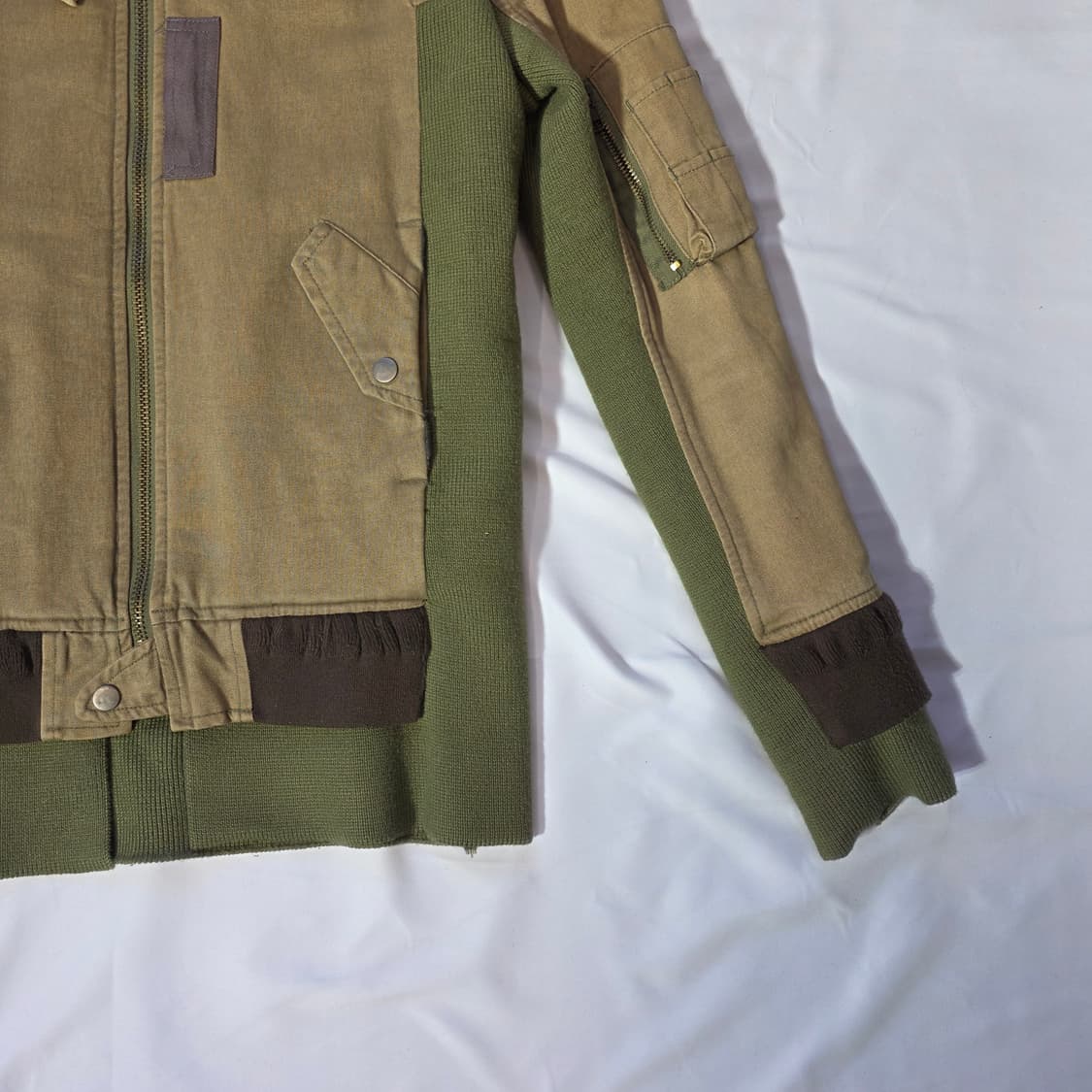 [M]미하라야스히로 레이어드 봄버 자켓 상품이미지5