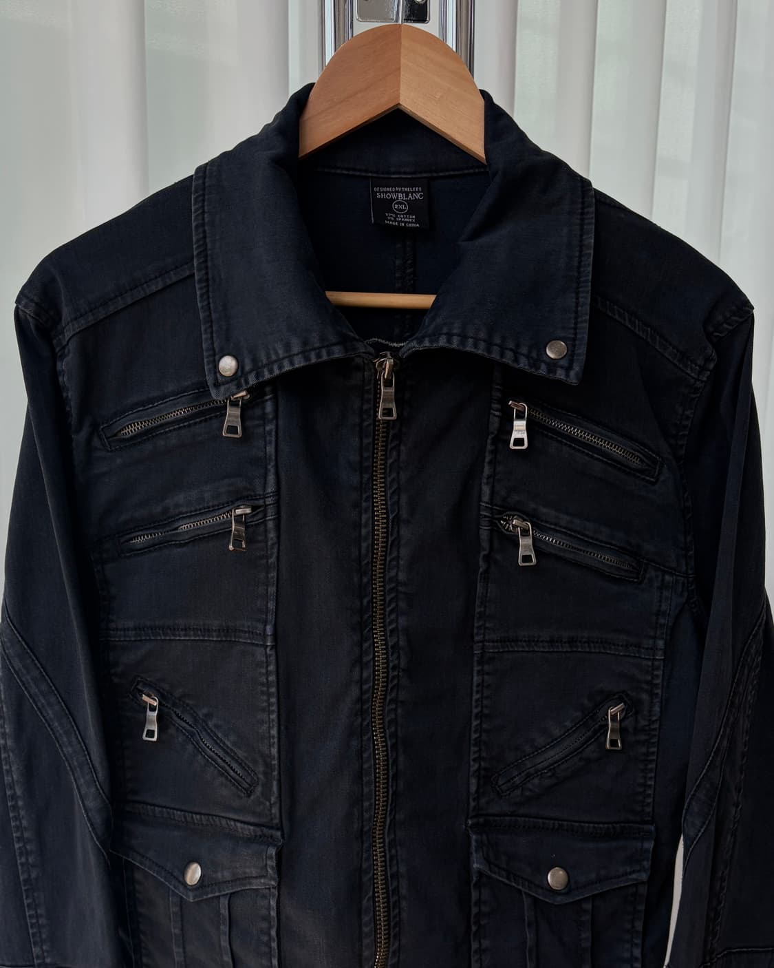 [L]Showblanc 스판덱스 바이커 자켓 상품이미지6