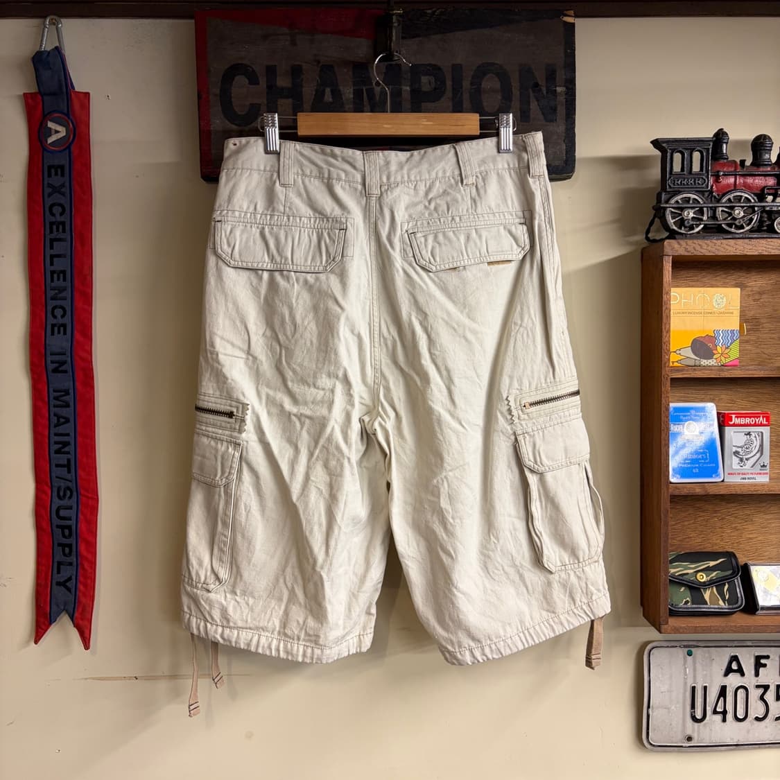 Bugle Boy Cargo Shorts White 33 Size 260 상품이미지6