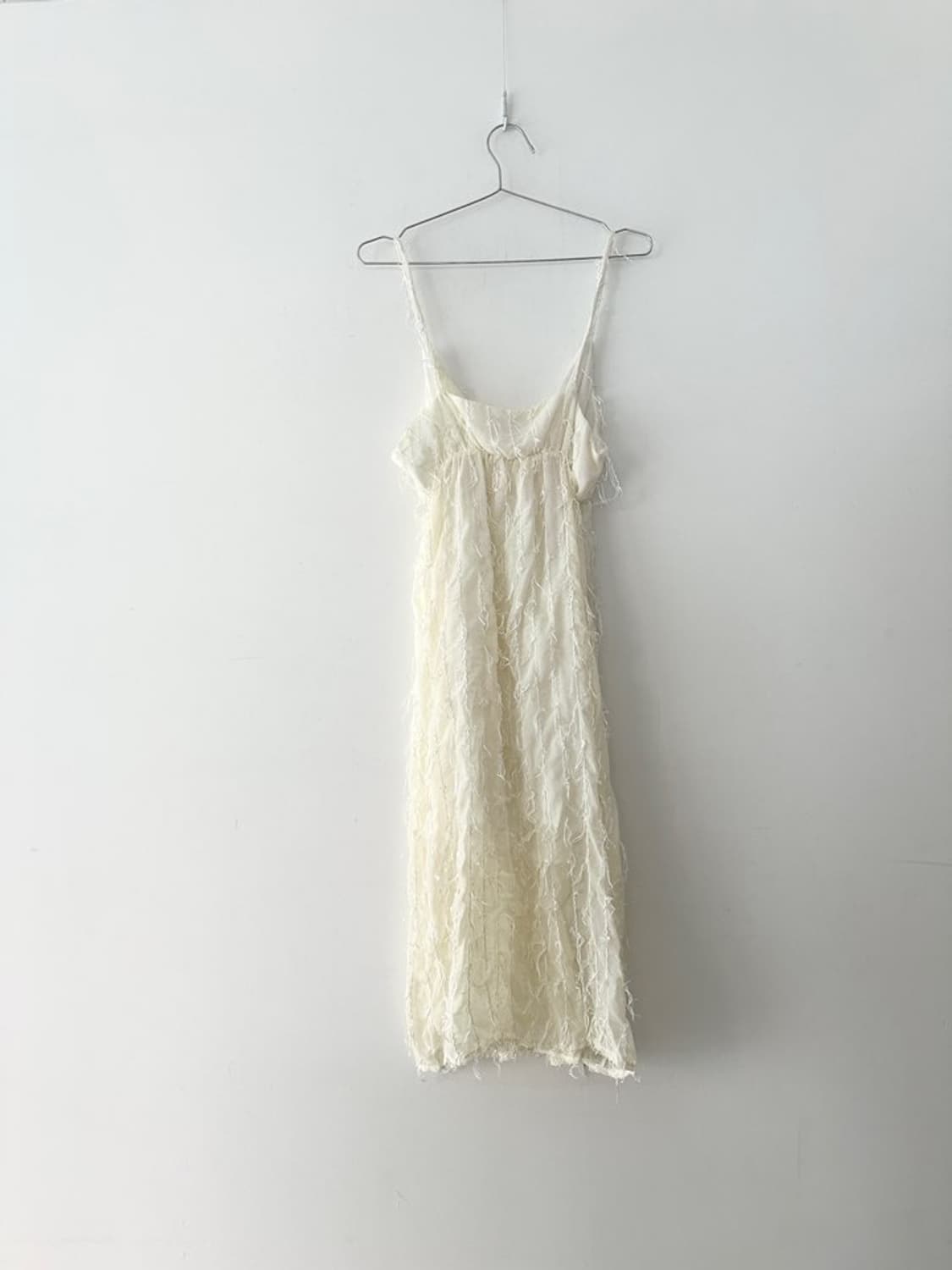 Tassel layered sleeveless ops / ivory 상품이미지3