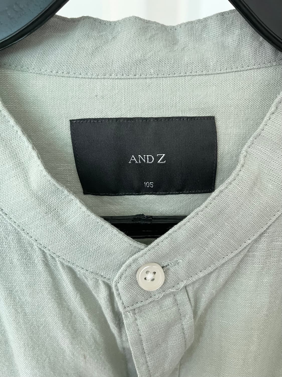 앤드지 밝은 그린 헨리넥 셔츠 상품이미지3