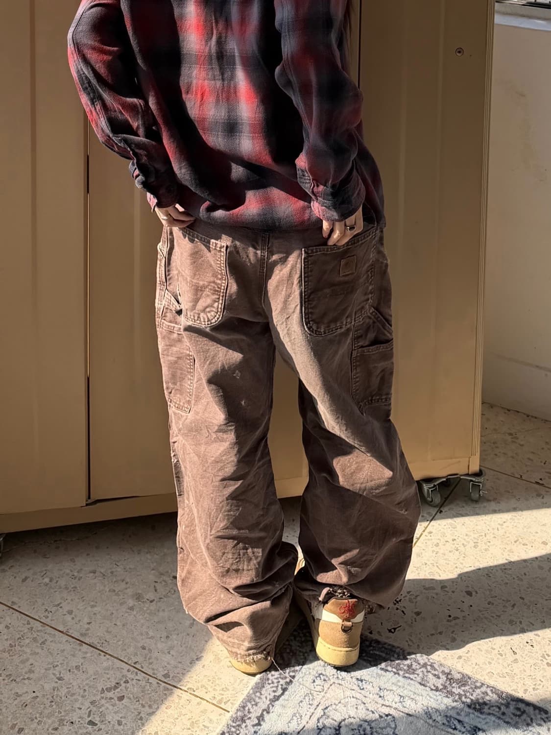 칼하트 카펜터 워크팬츠 브라운 상품이미지3