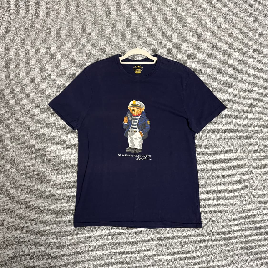 폴로 베어 반팔티 네이비 L 커스텀 슬림핏 상품이미지1