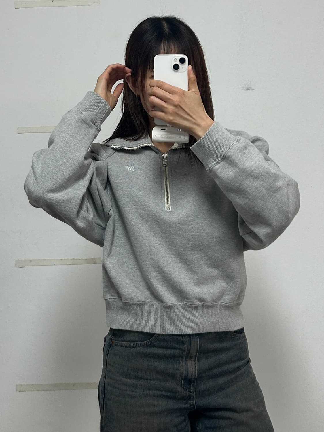 렉토 RC 로고 하프 집업 스웻셔츠 맨투맨 상품이미지2