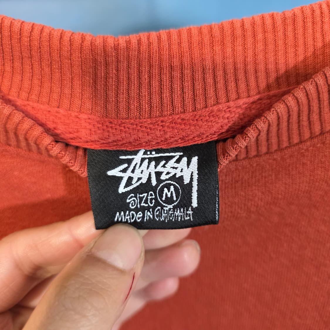 정품) 스투시 맨투맨 8볼 크루 감색 맨투맨 M 상품이미지5