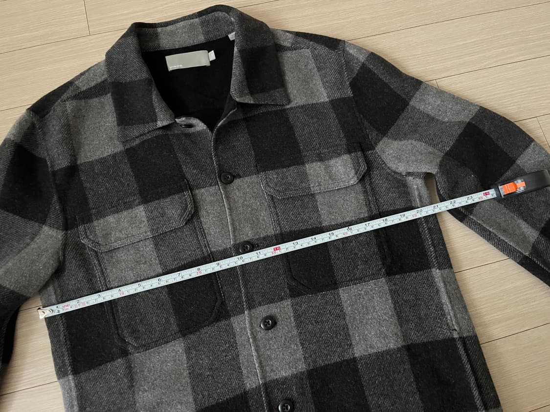(Man) Vince 빈스 체크 울 셔츠 자켓 상품이미지6