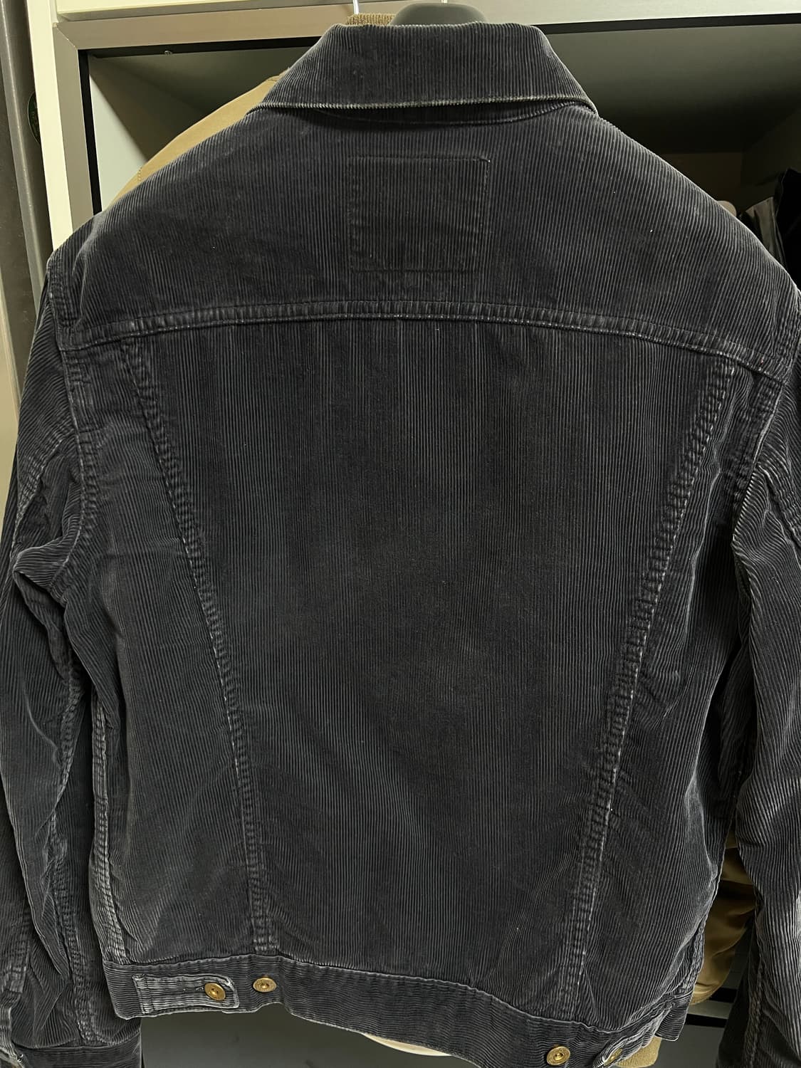 택포25)본쿠라 Boncoura 코듀로이 3세대 트러커 자켓 40 네이비 상품이미지4