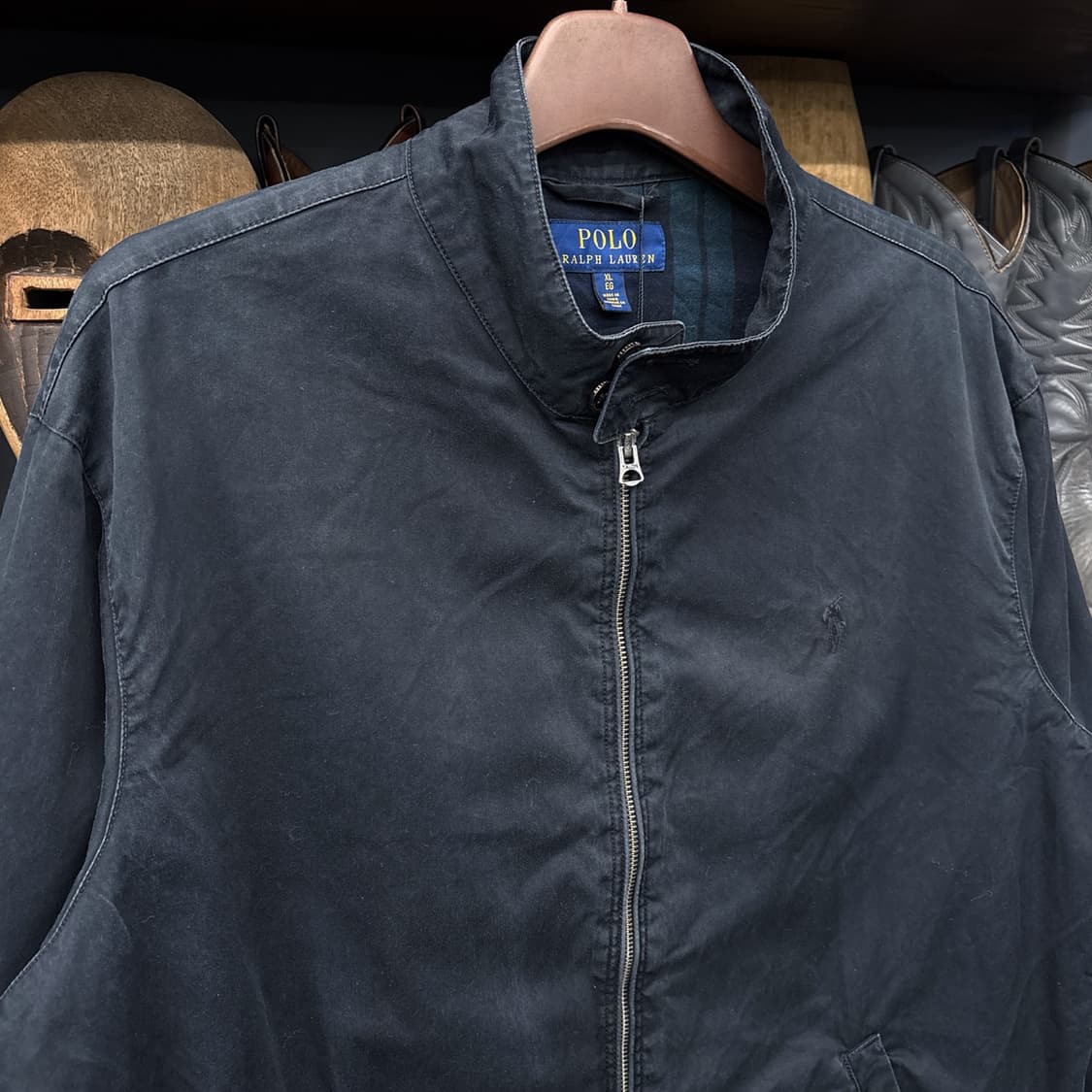 신형라벨 폴로 랄프로렌 블랙와치 헤링턴 스윙자켓 빈티지워싱 블랙 N691 상품이미지3