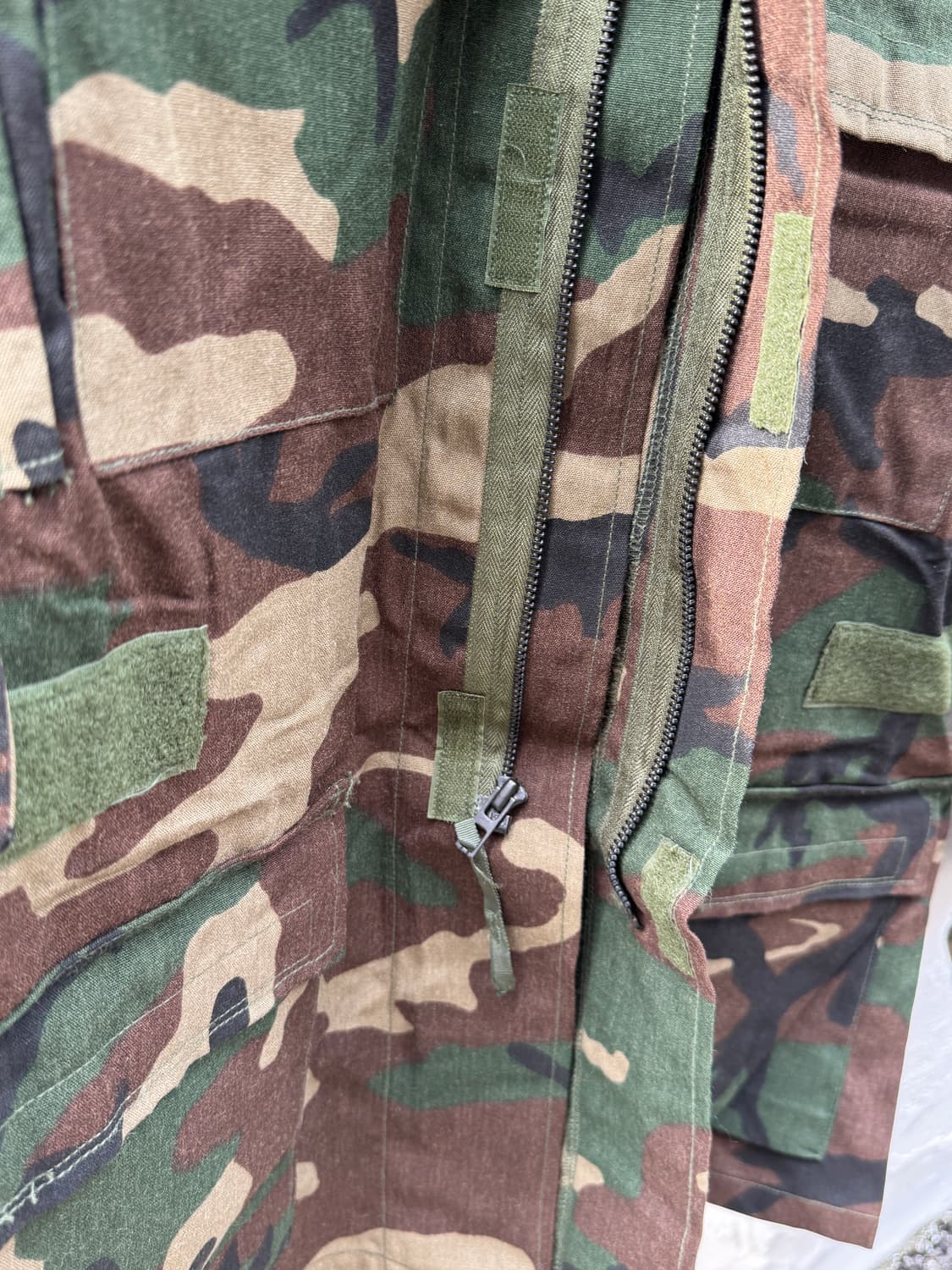 데드스탁) 90s 미공군 우드랜드 카모 셔츠 (M-L) 상품이미지6
