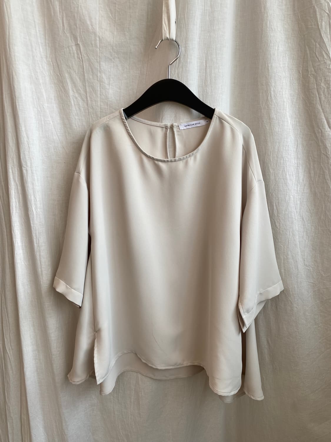 AMERICAN HOLIC 아이보리 반팔 블라우스(M) 상품이미지2