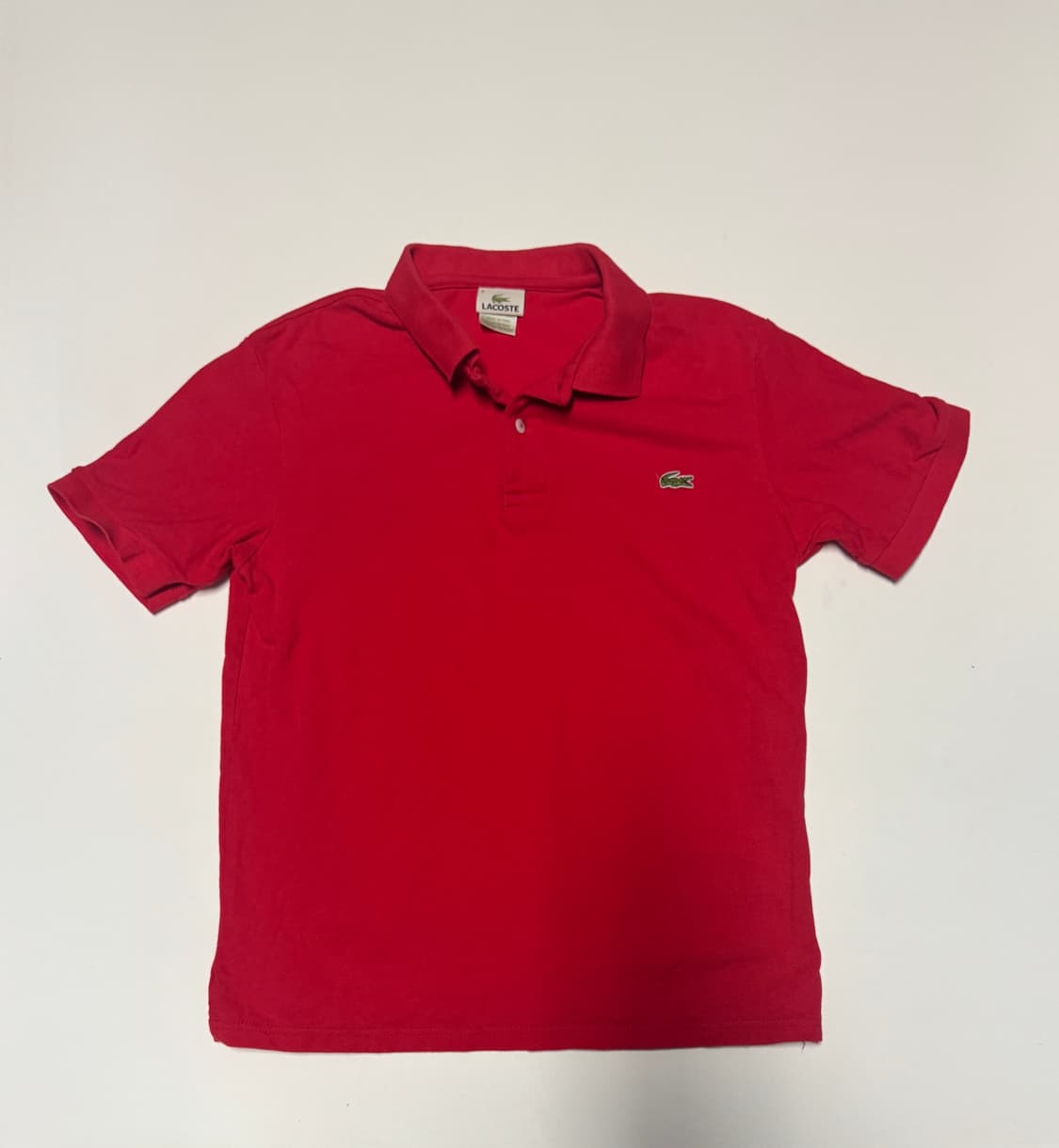 여성 라코스테 Pk 폴로 카라 반팔 티셔츠 S 4 레드 상품이미지1