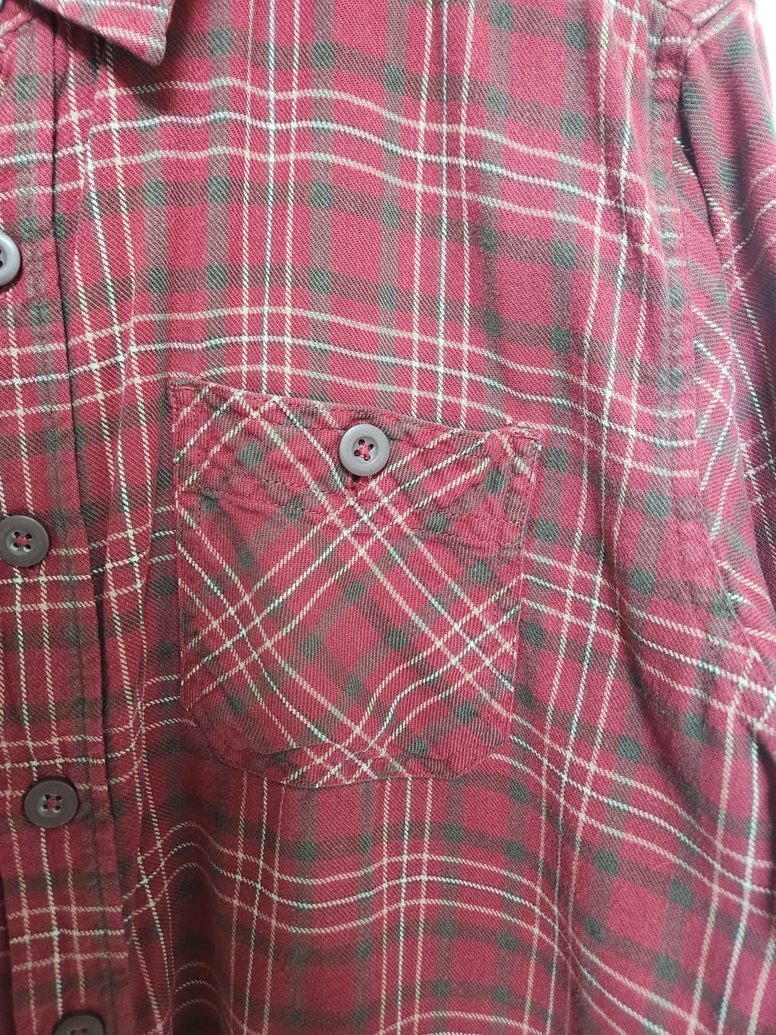 랭글러Wrangler 체크 셔츠 M - S81 상품이미지6