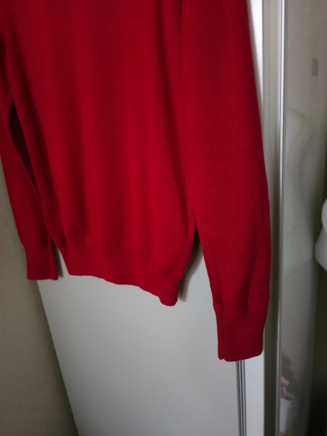 새상품)홀리스터 레드 면니트 상품이미지3