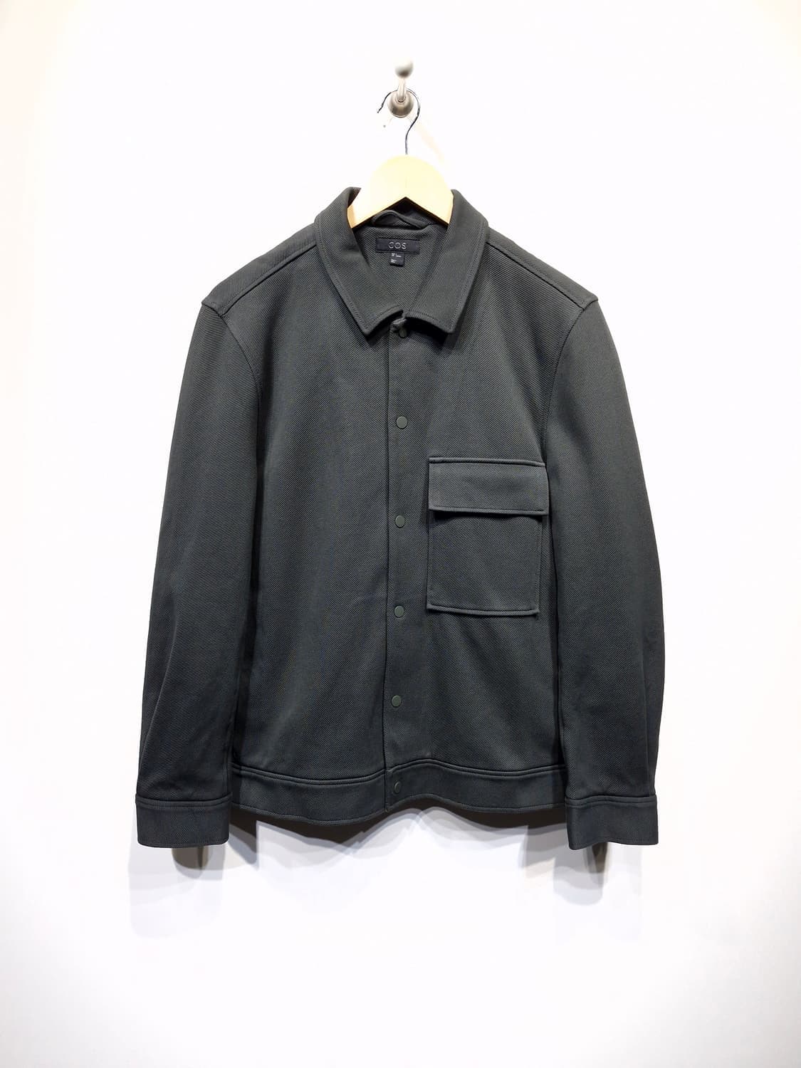 COS 코스 코튼 트윌 자켓 카키 상품이미지2