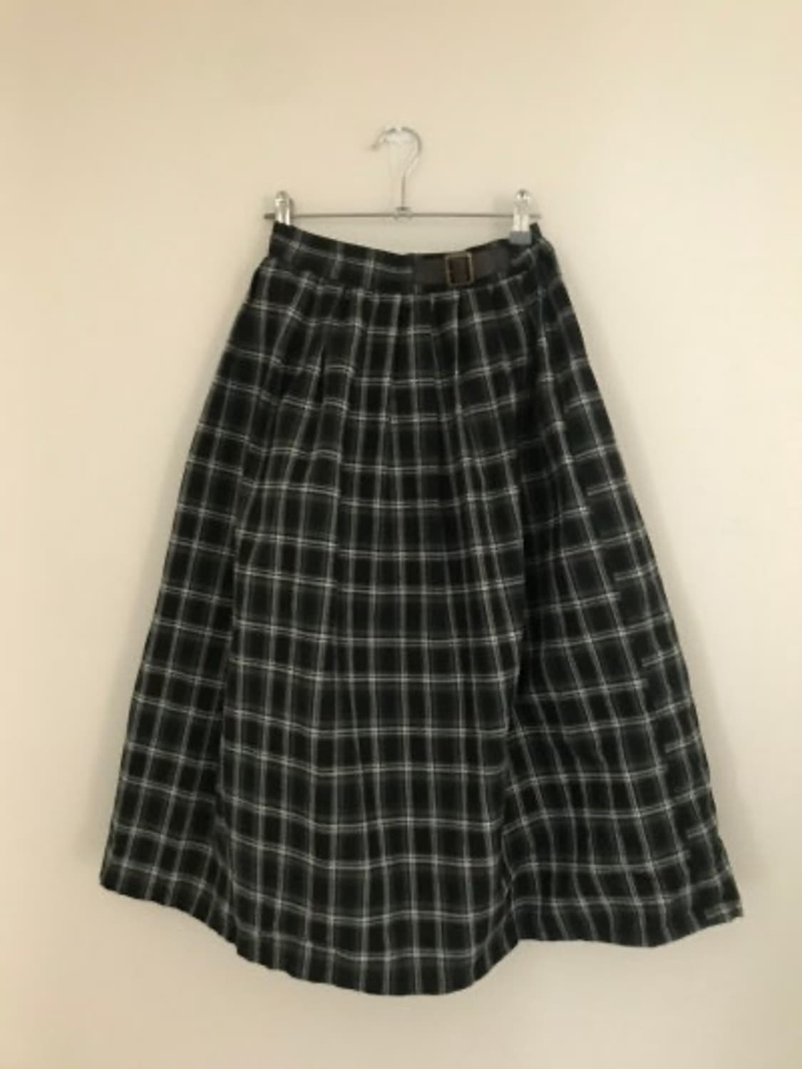 빈티지 체크 스커트 vintage check skirt 상품이미지3