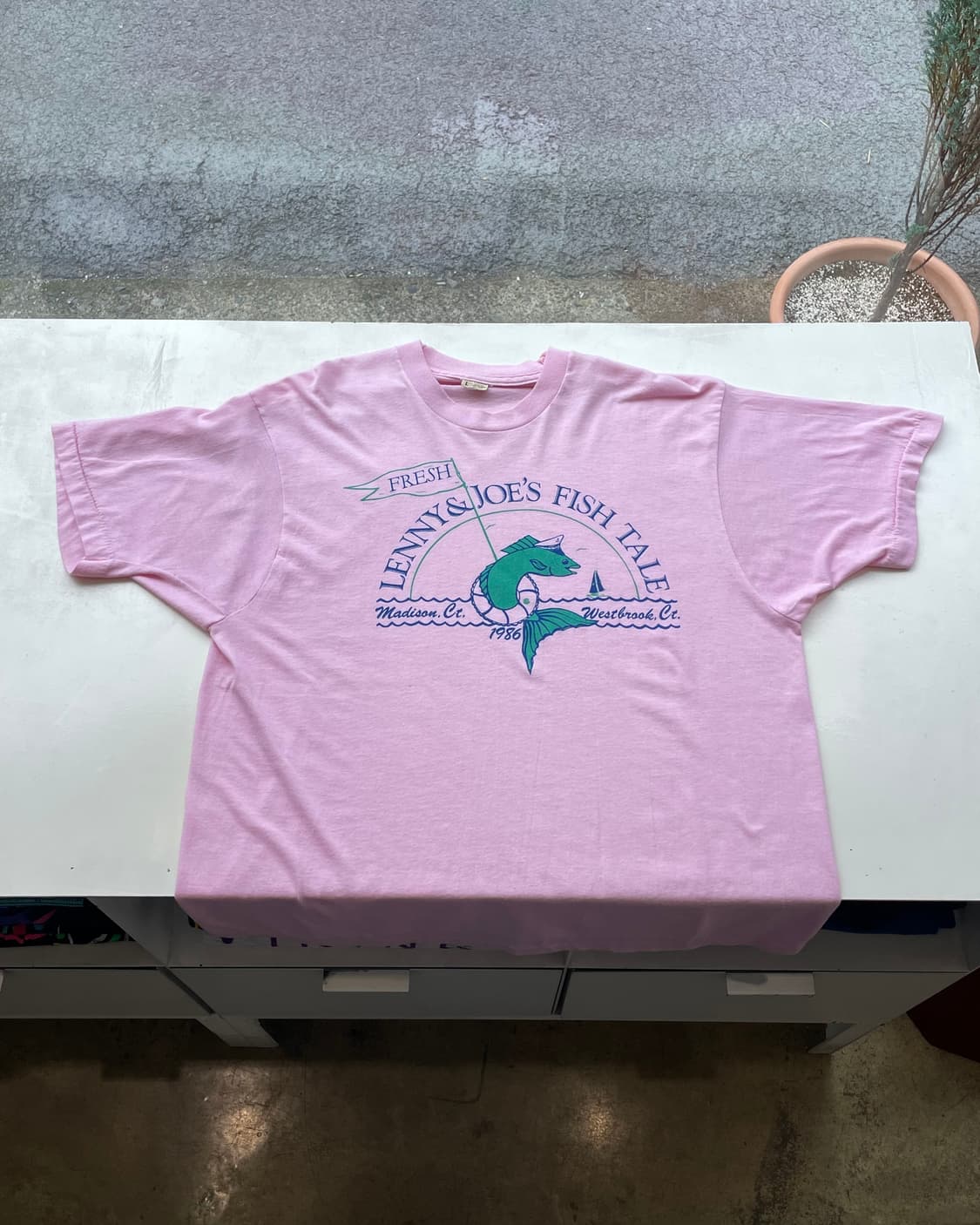 80’s “Lenny&Joe's Fish Tale” 🐟 T-shirt 상품이미지5