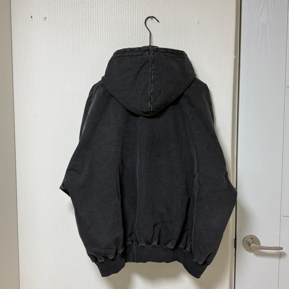 언더마이카 오버사이즈 피그먼트 후디 그레이 상품이미지3