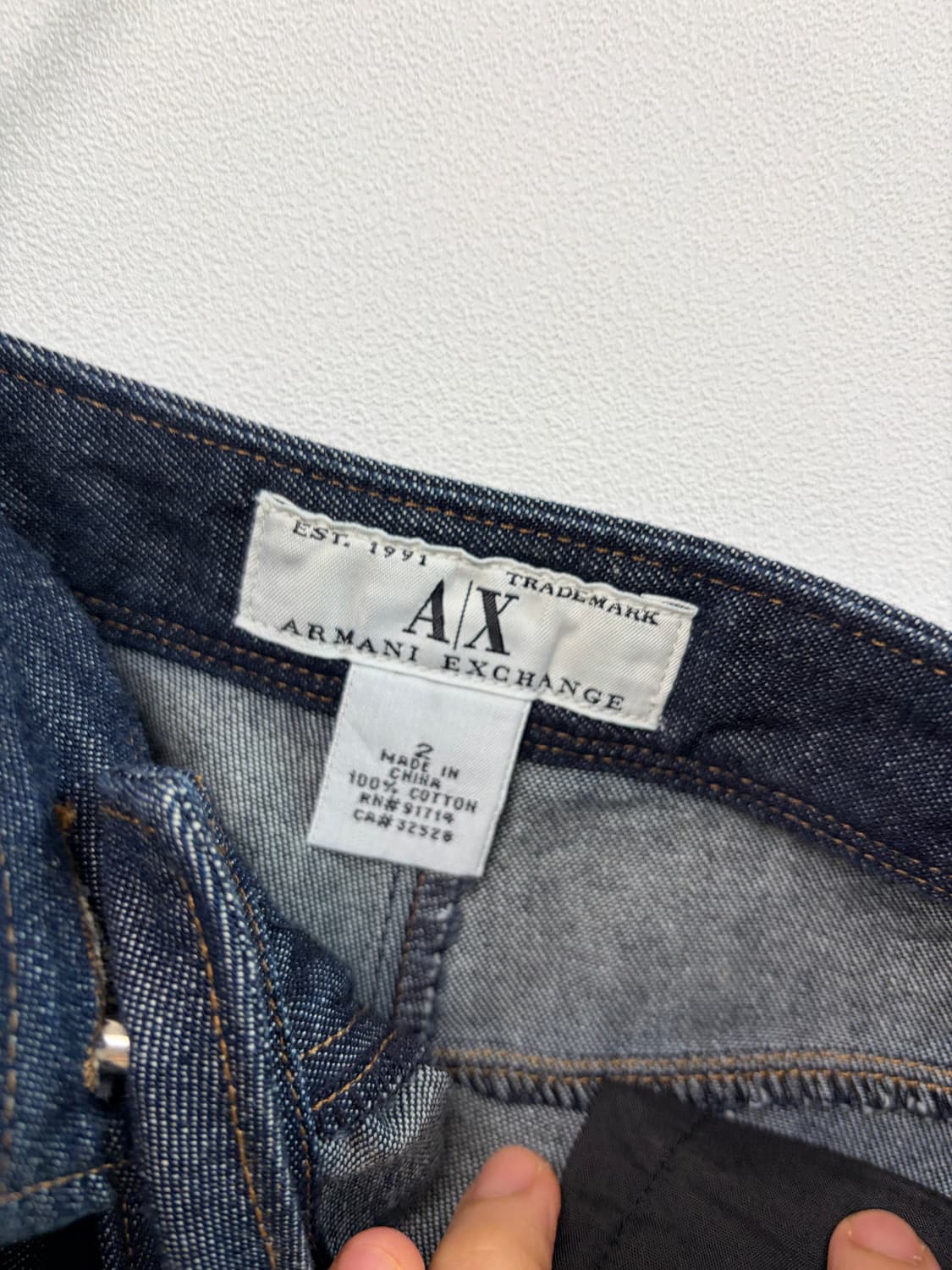 알마니 익스체인지 데님 스커트 (28inch) 상품이미지3