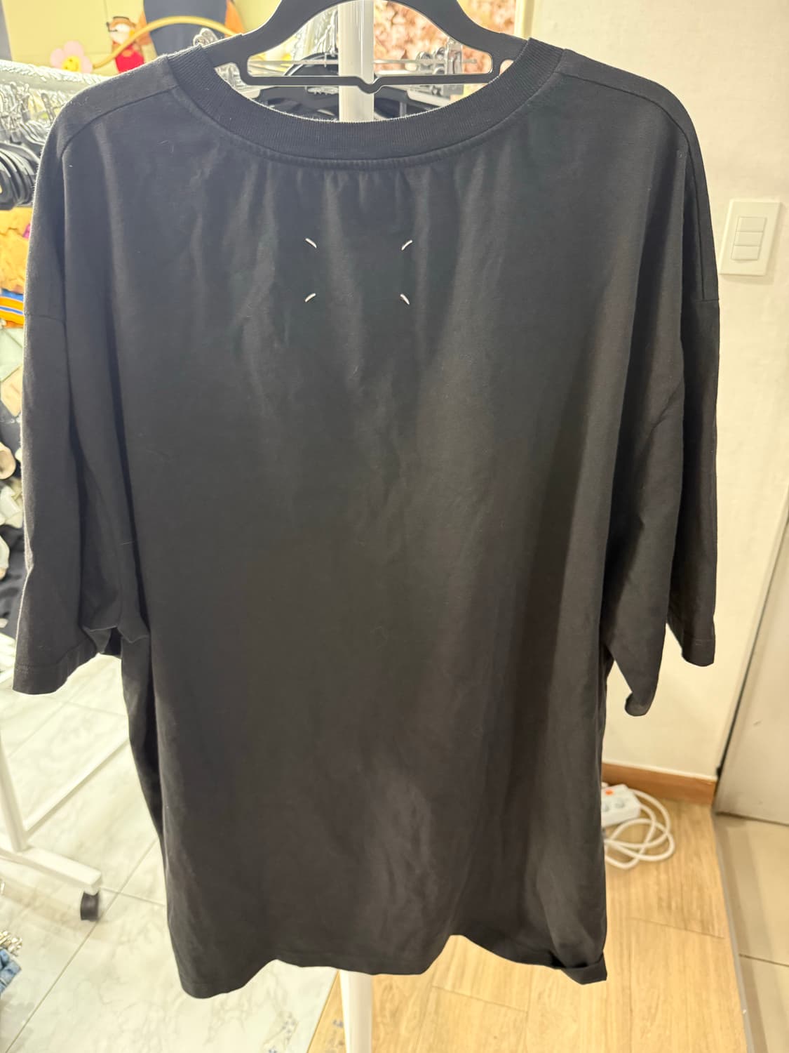 메종 마르지엘라 넘버링 블랙 반팔 티셔츠 54 상품이미지2