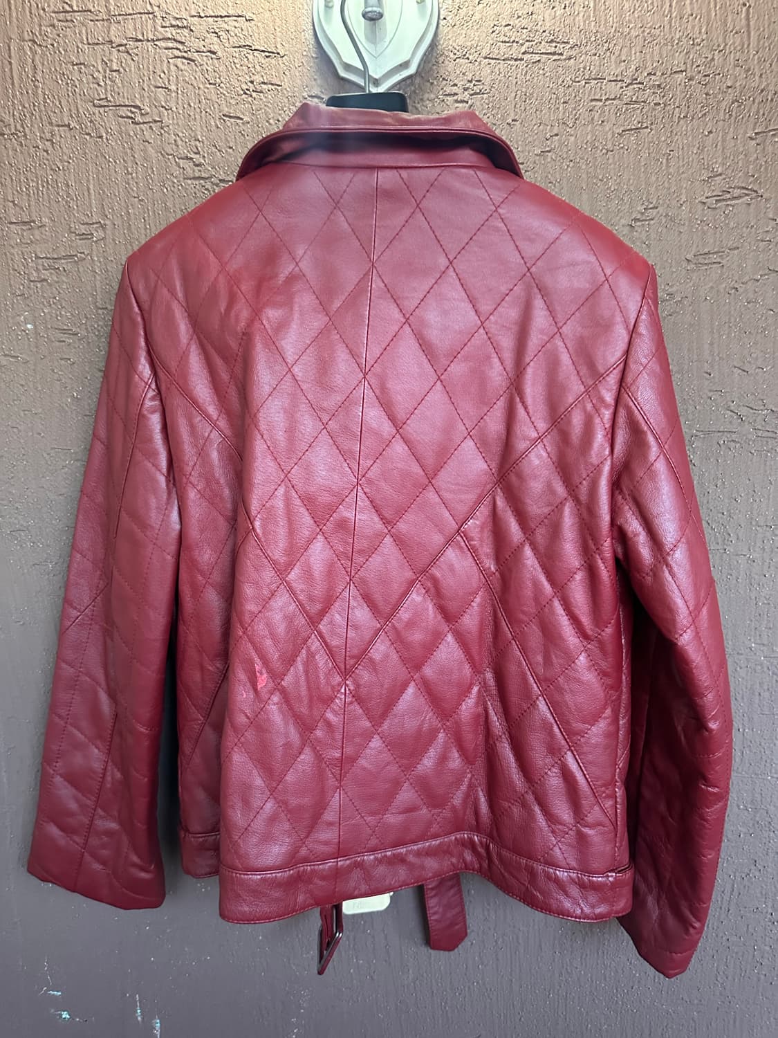 pig leather half-neck zip-up jacket 상품이미지7
