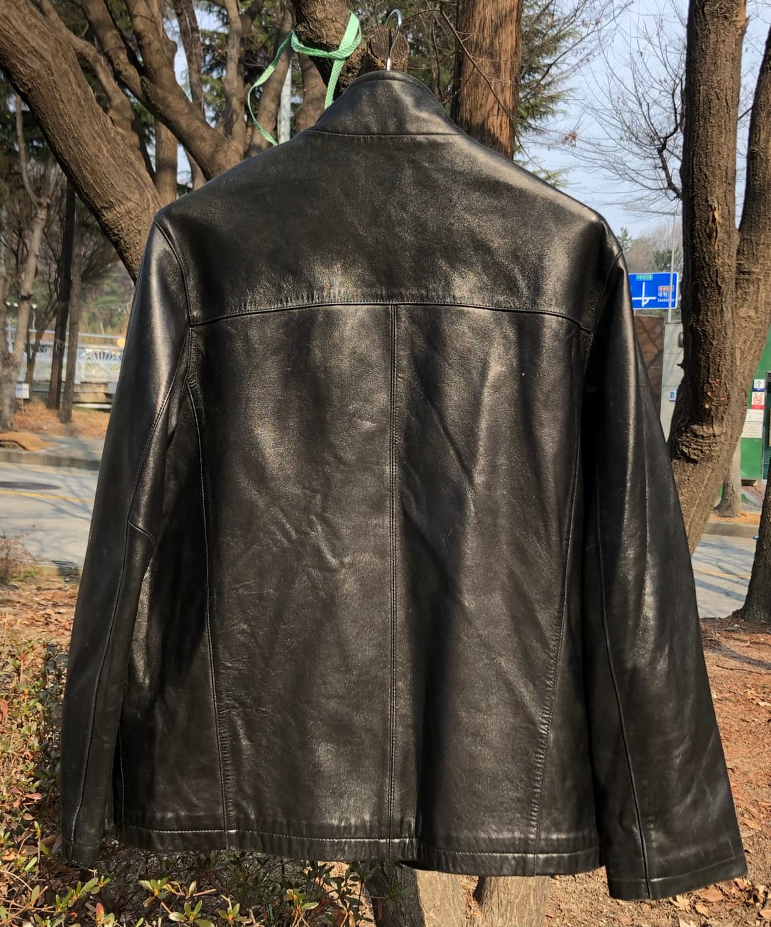 리얼 램스킨 빈티지 가죽 자켓 (XL) 상품이미지2