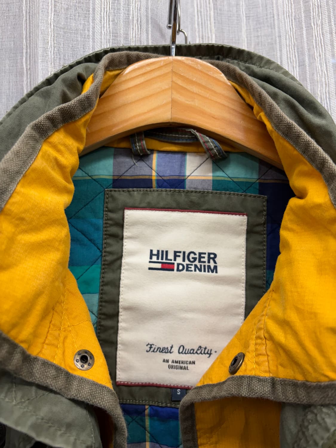 타미힐피거 포켓 패치로고 카키 야상 자켓 상품이미지7