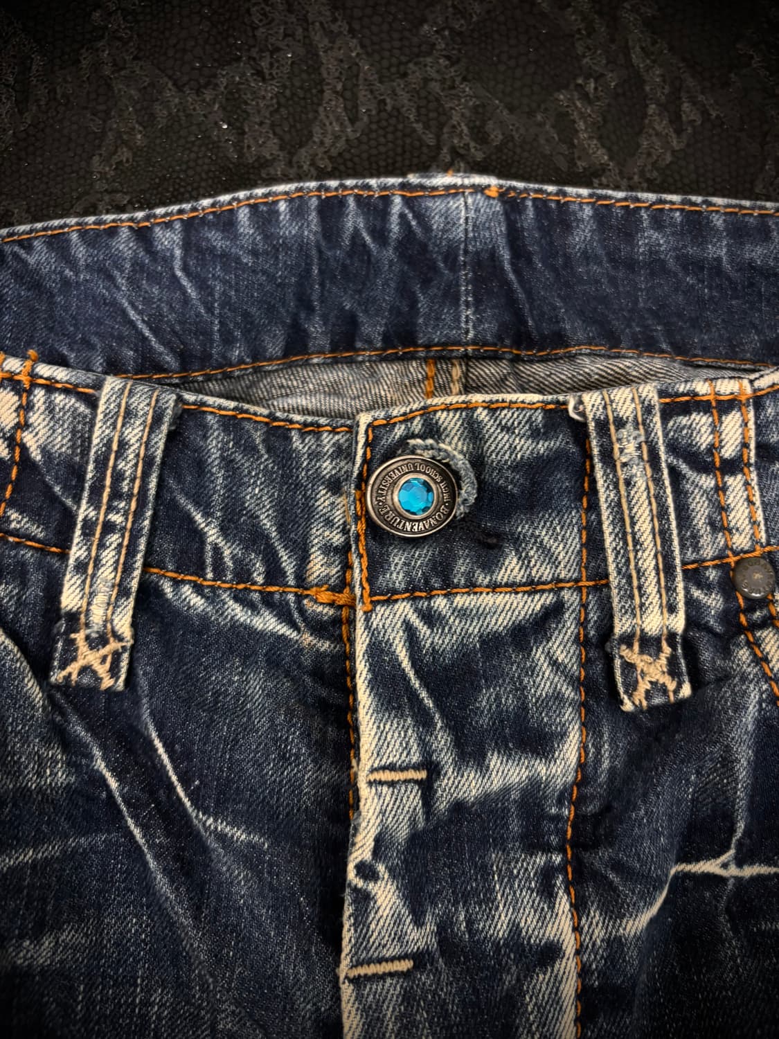 “Vintage” Y2K Crack Washing Botts cut Pa 상품이미지3