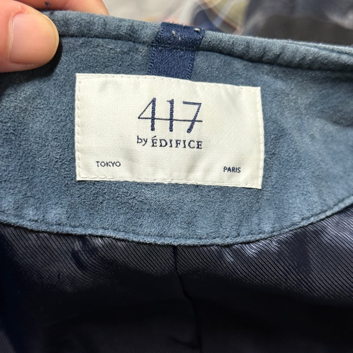 VTG 빈티지 염소 가죽 스웨이드 오픈카라 집업 자켓 상품이미지6