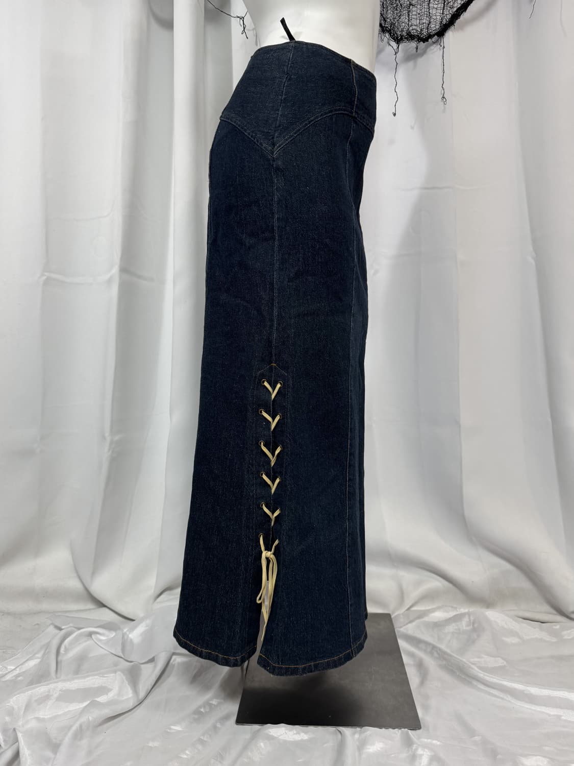 denim corset long skirt 상품이미지3