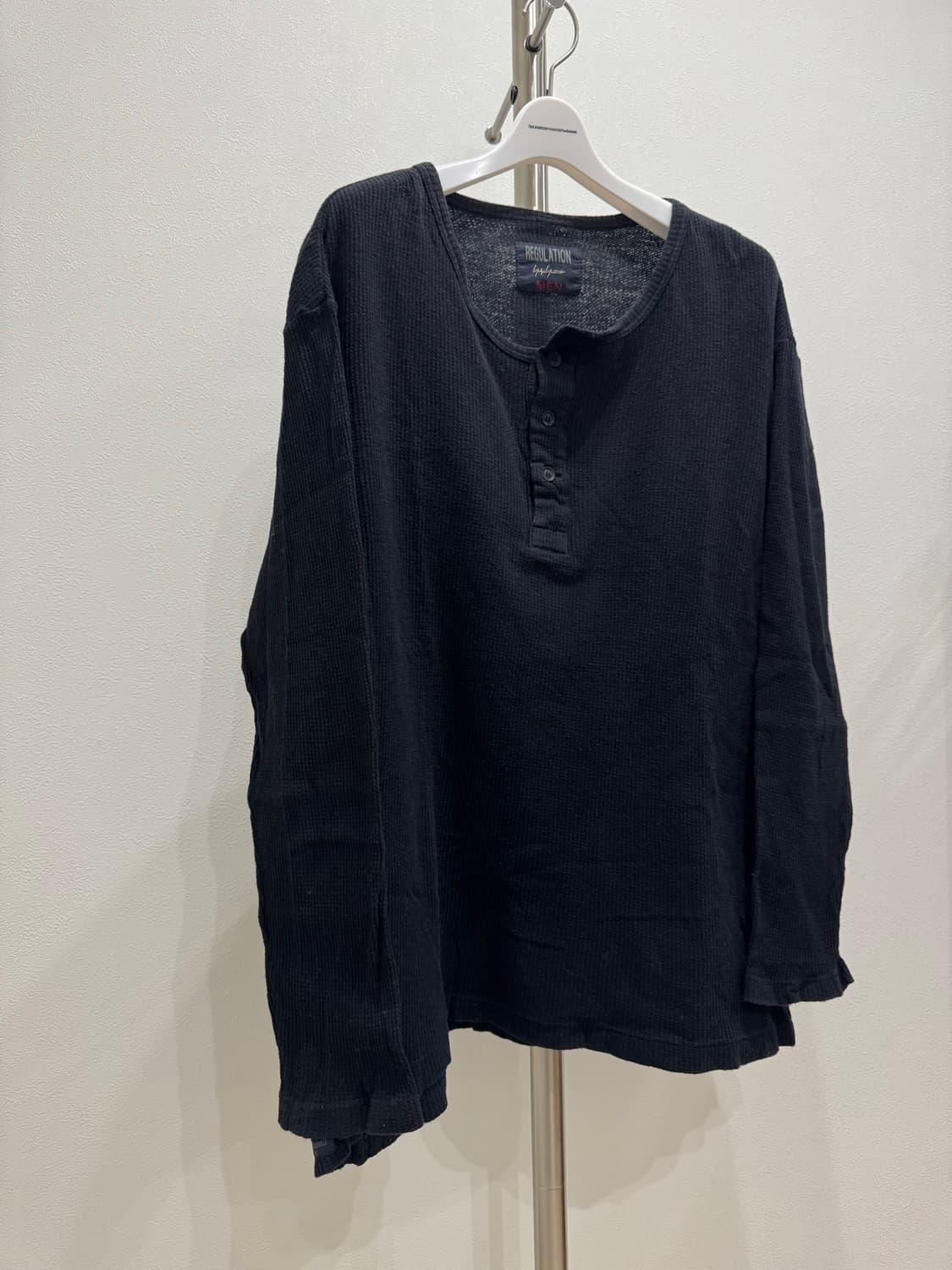 요지야마모토 와플 헨리넥 롱슬리브 상품이미지2