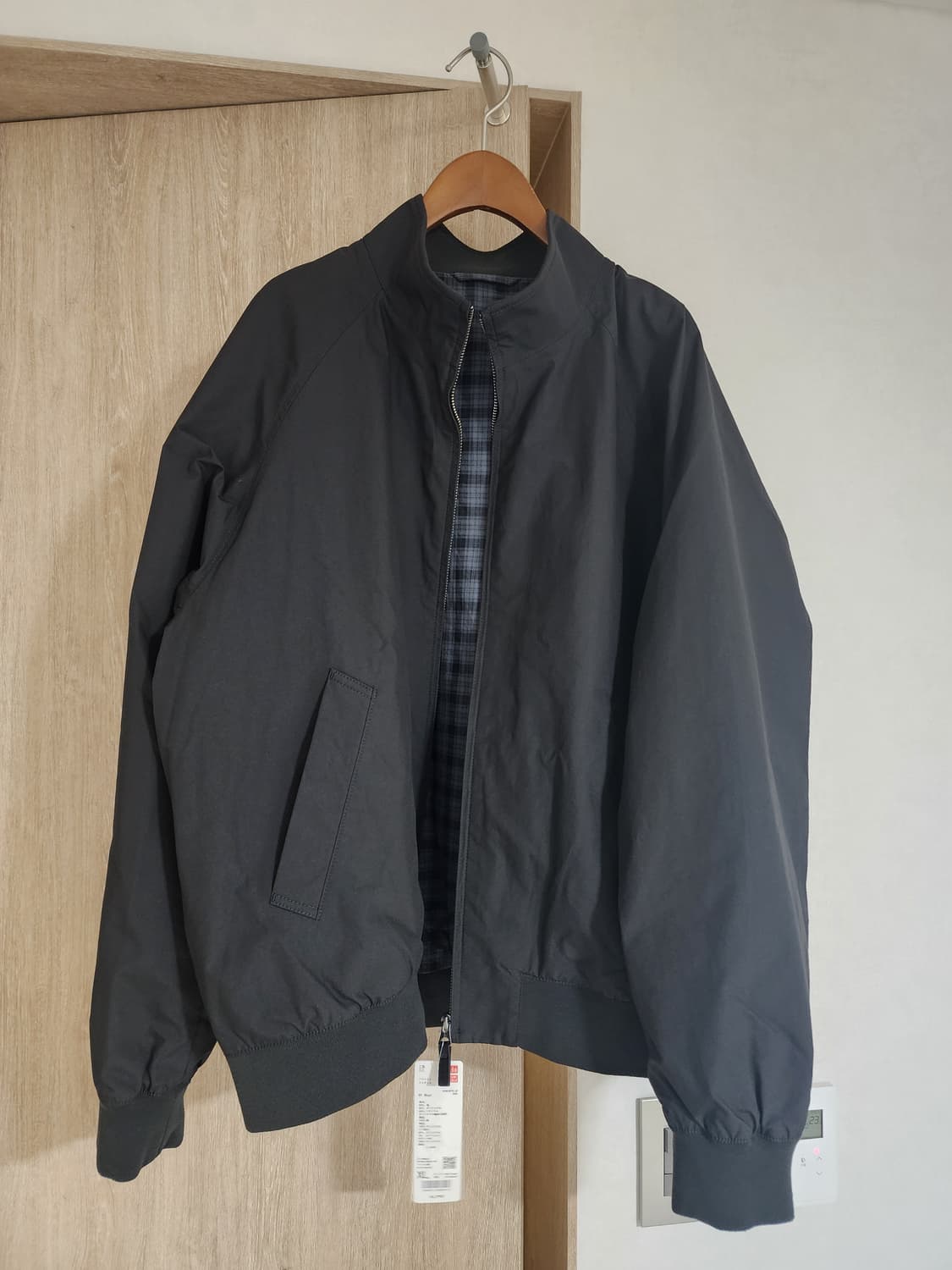 유니클로 신상 해링턴 자켓 블랙 XL 새제품 상품이미지1